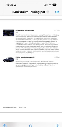 BMW Seria 5 cena 247000 przebieg: 89975, rok produkcji 2020 z Poznań małe 781